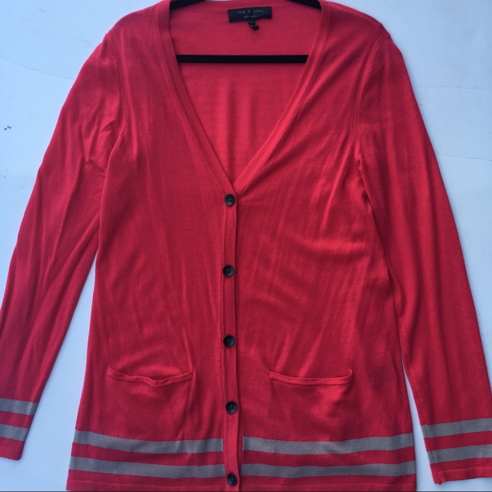 rag & bone v-neck button up cardigan